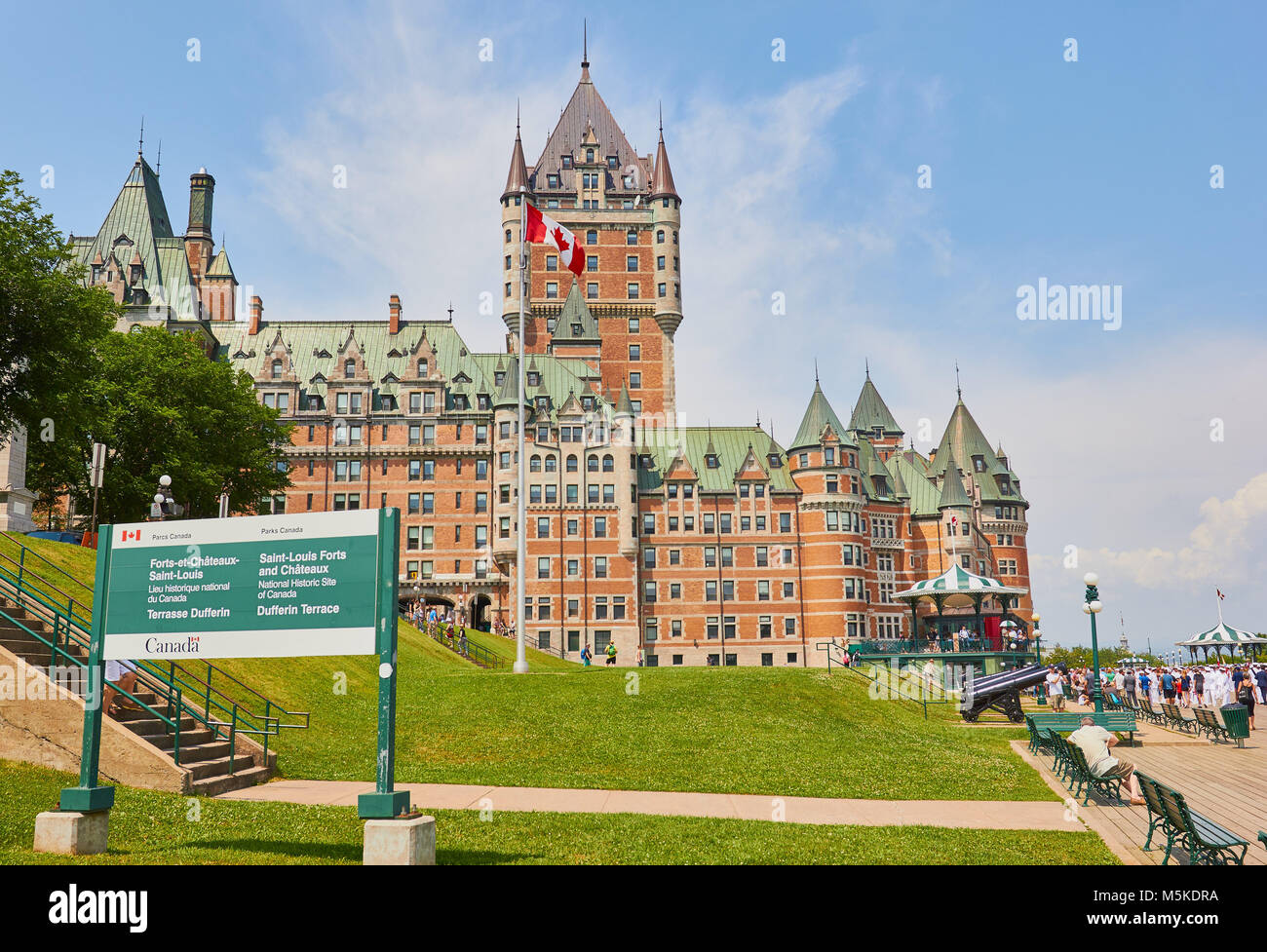 Chateau Frontenac (1893), Quebec City, Provinz Quebec, Kanada. Fünf Sterne Chateau Frontenac ist einer von Kanada's Grand railway Hotels Stockfoto