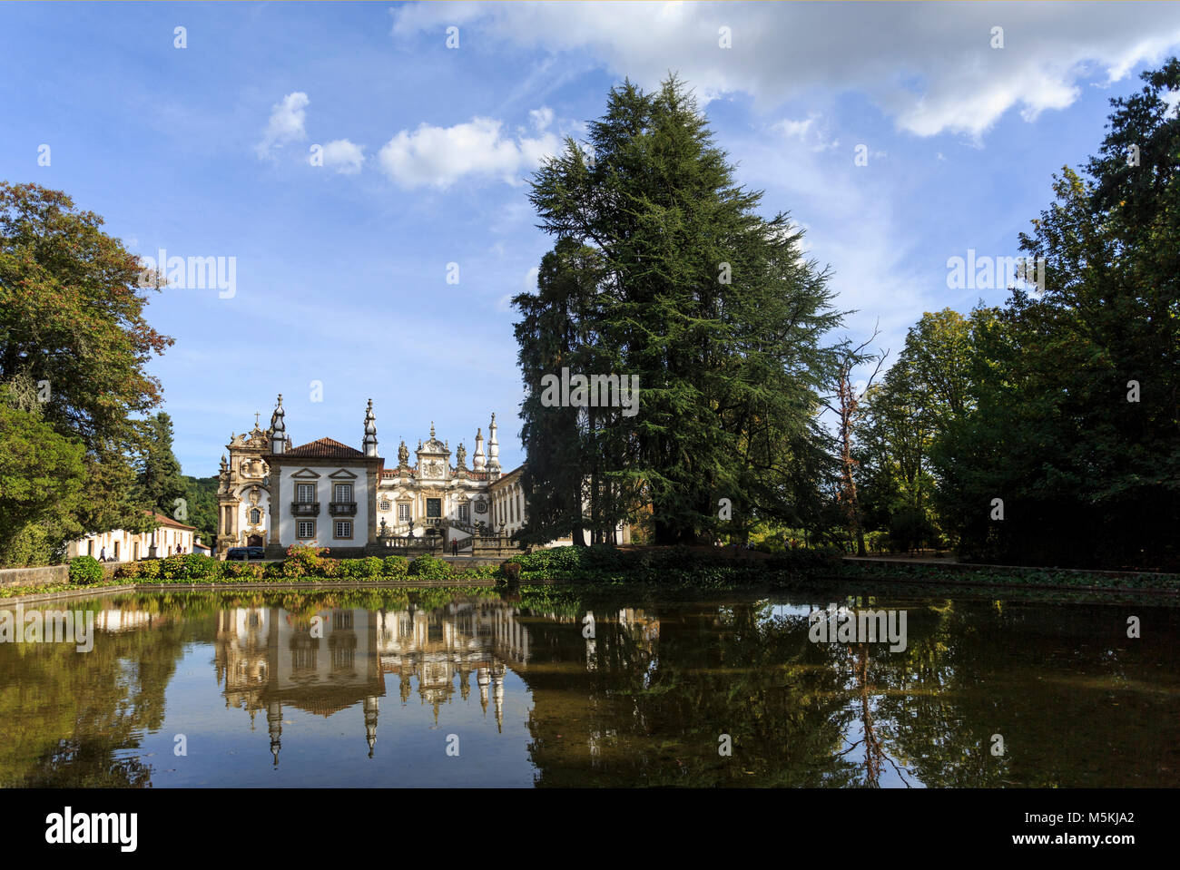 Mateus Palast in Vila Real, Portugal, Heimat der Mateus Rose, der beliebteste Wein in der Welt. Stockfoto