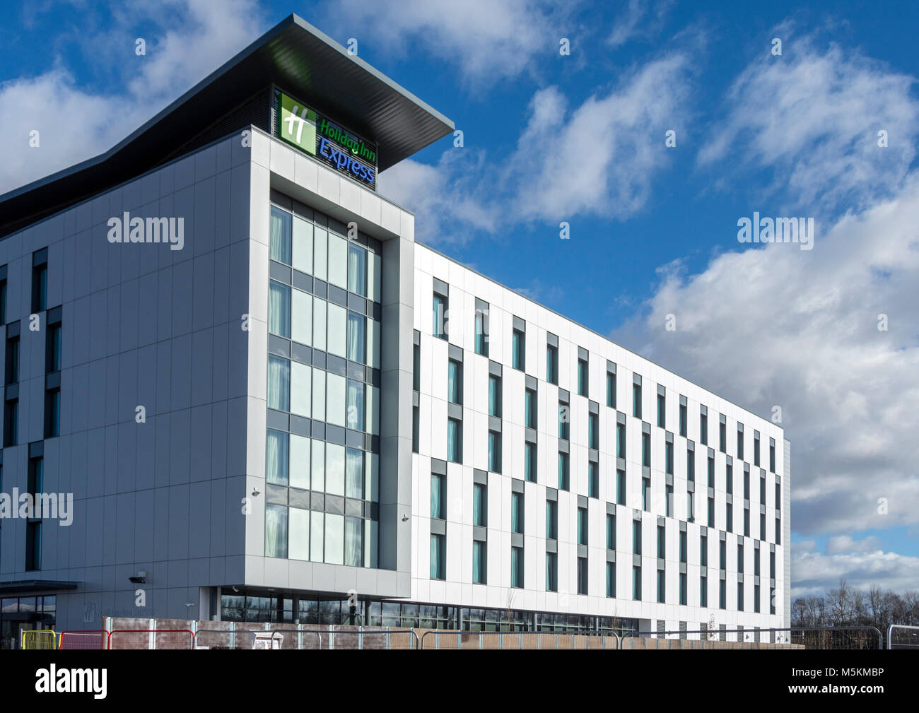 Das Holiday Inn Express Gebäude, Barton Dock Road, in der Nähe von Trafford Centre, Manchester, UK Stockfoto