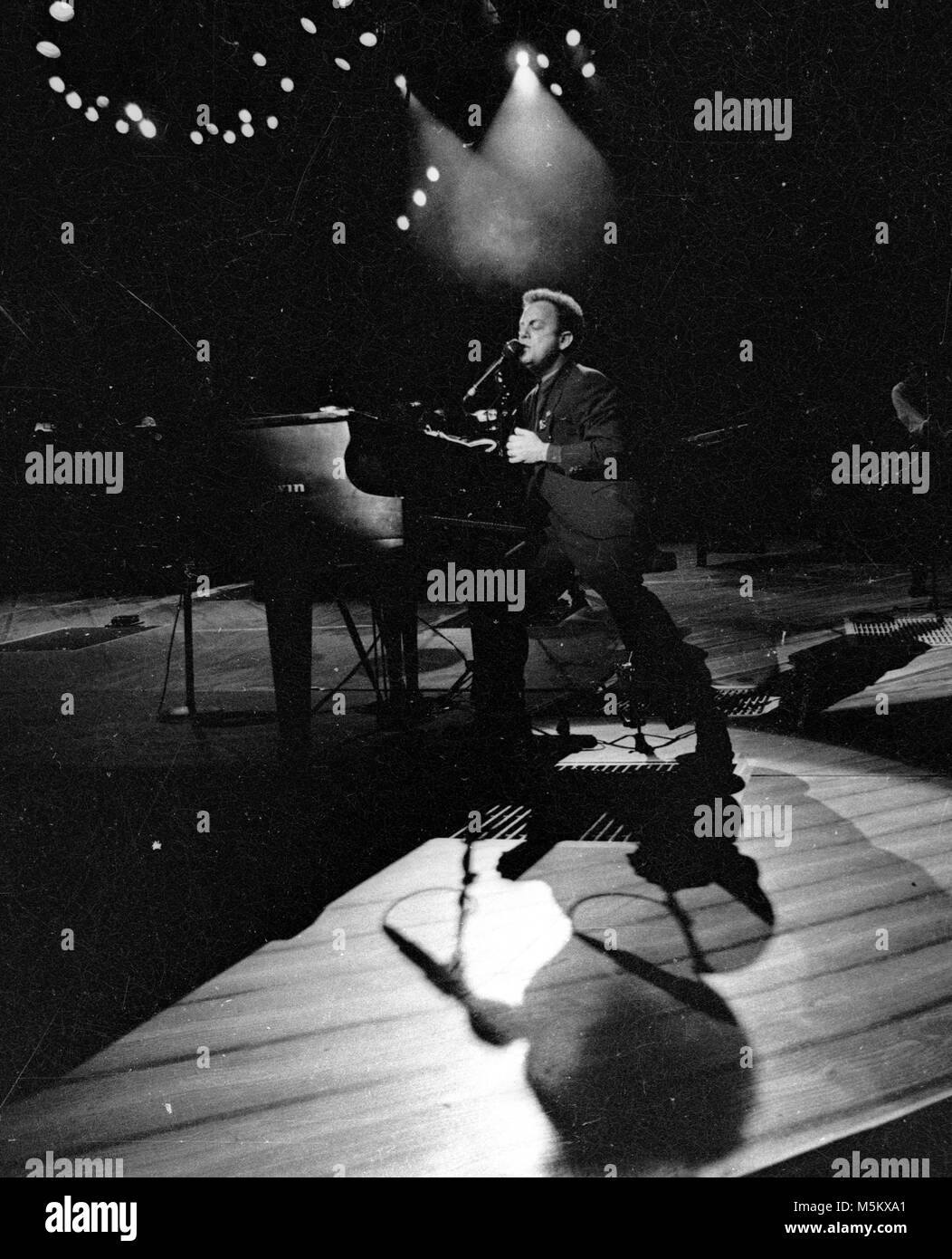 Billy Joel im Boston Garden in Boston Ma 1990 Stockfoto