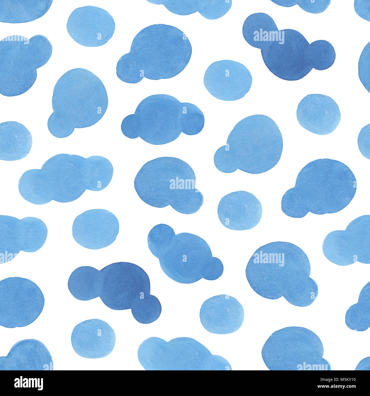 Hand gemalte Aquarell formen. Nahtlose Muster. Stockfoto