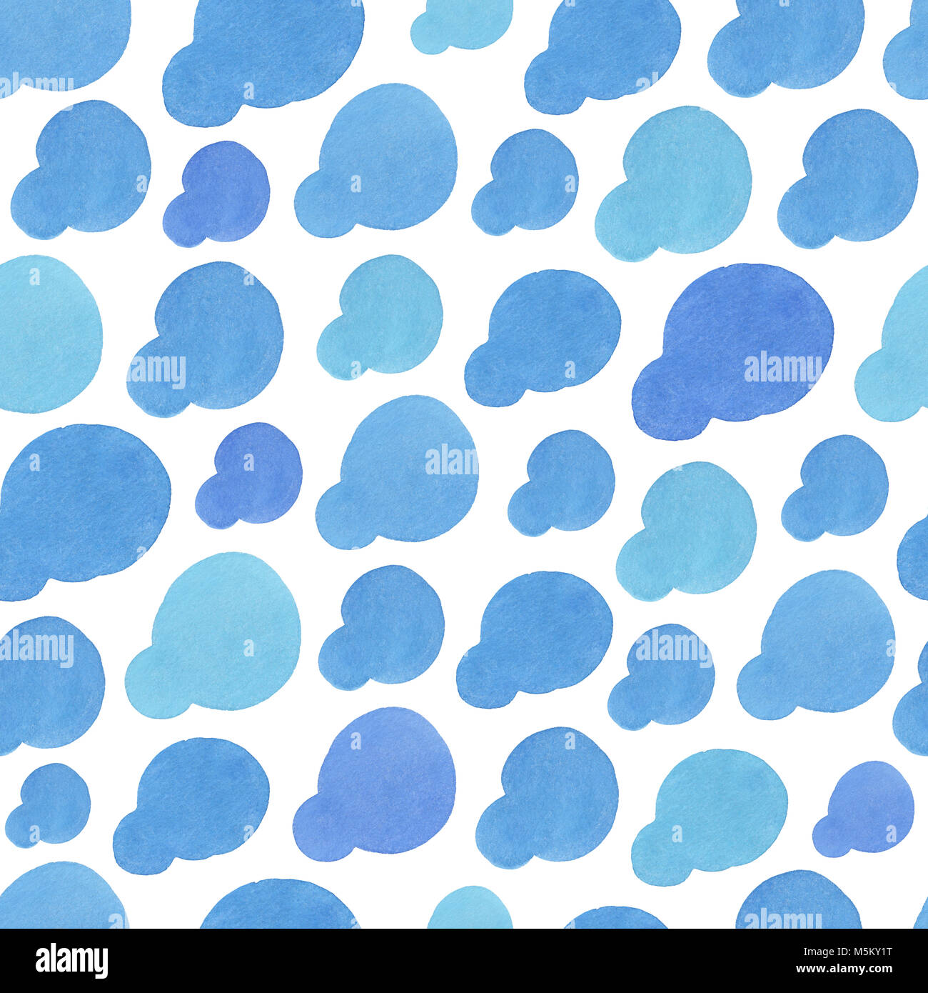 Hand gemalte Aquarell formen. Nahtlose Muster. Stockfoto