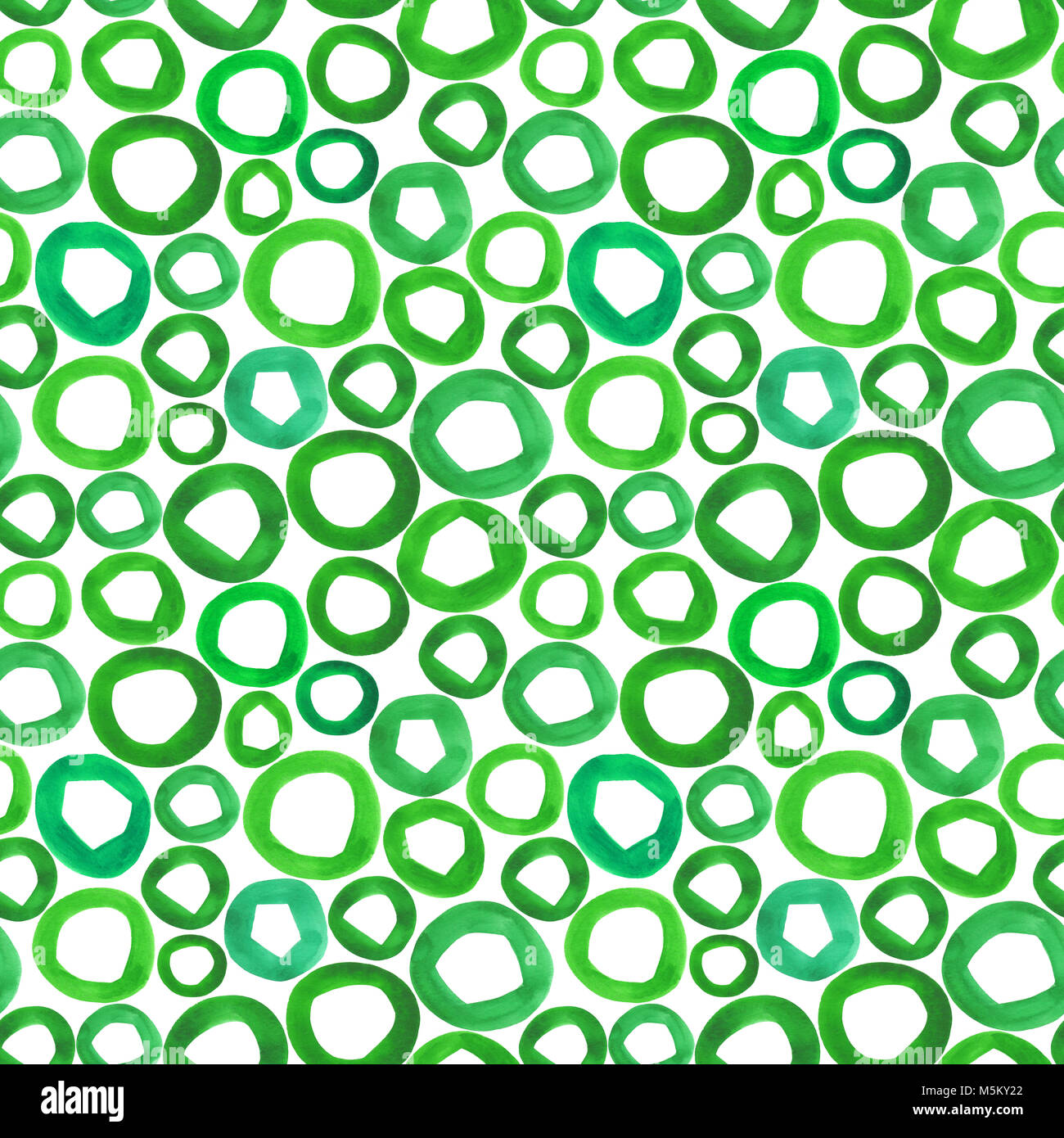 Hand gemalte Aquarell formen. Nahtlose Muster. Stockfoto