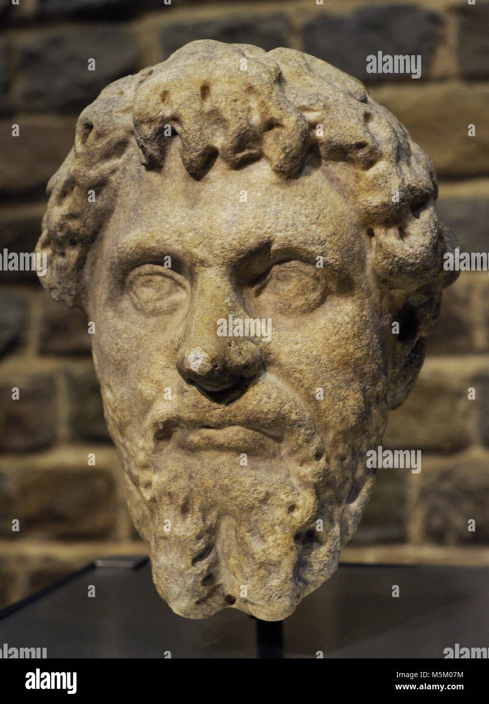 Septimius Severus (146-211). Römische Kaiser des Severan Dynasty. Büste, Anfang 3. Römisch-germanisches Museum. Köln. Deutschland. Stockfoto