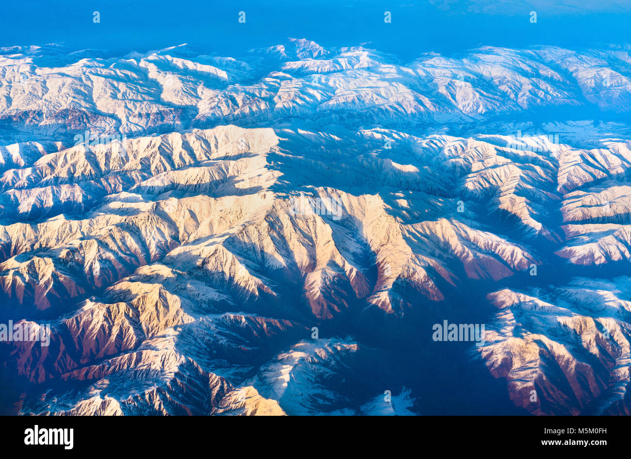 Luftaufnahme von Bergen im nördlichen Anatolien, Türkei Stockfoto