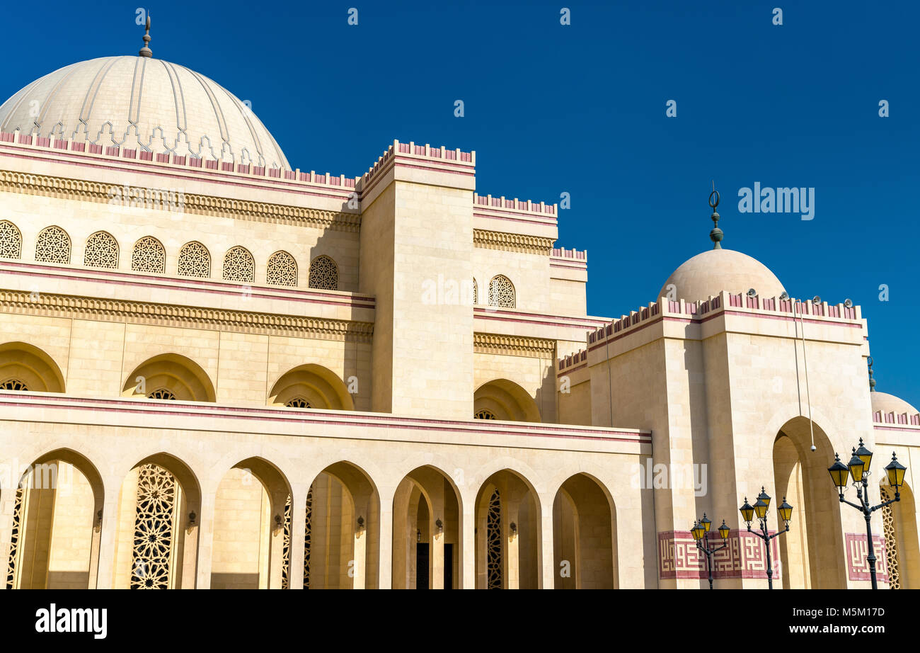 Al Fateh Grand Moschee in Manama, der Hauptstadt von Bahrain Stockfoto