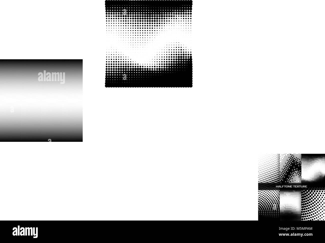 Eingestellt von rasterungs-Hintergrund. Sammlung von sechs Halftone. Vector Illustration Stock Vektor