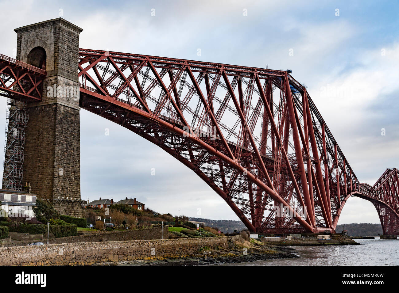 Forth Eisenbahnbrücke, Schottland Stockfoto