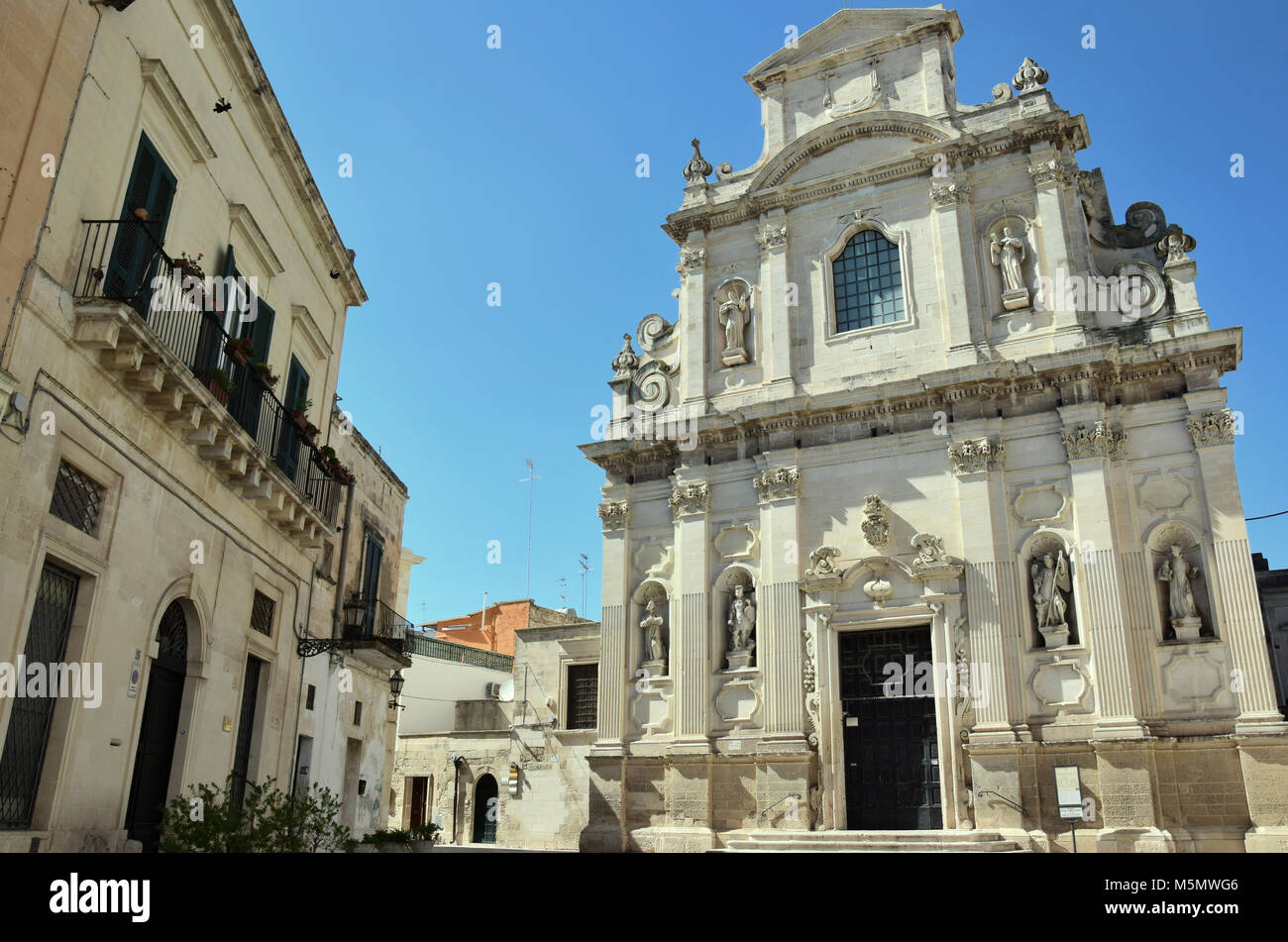 Typische Architektur in Lecce, Apulien, Italien Stockfoto