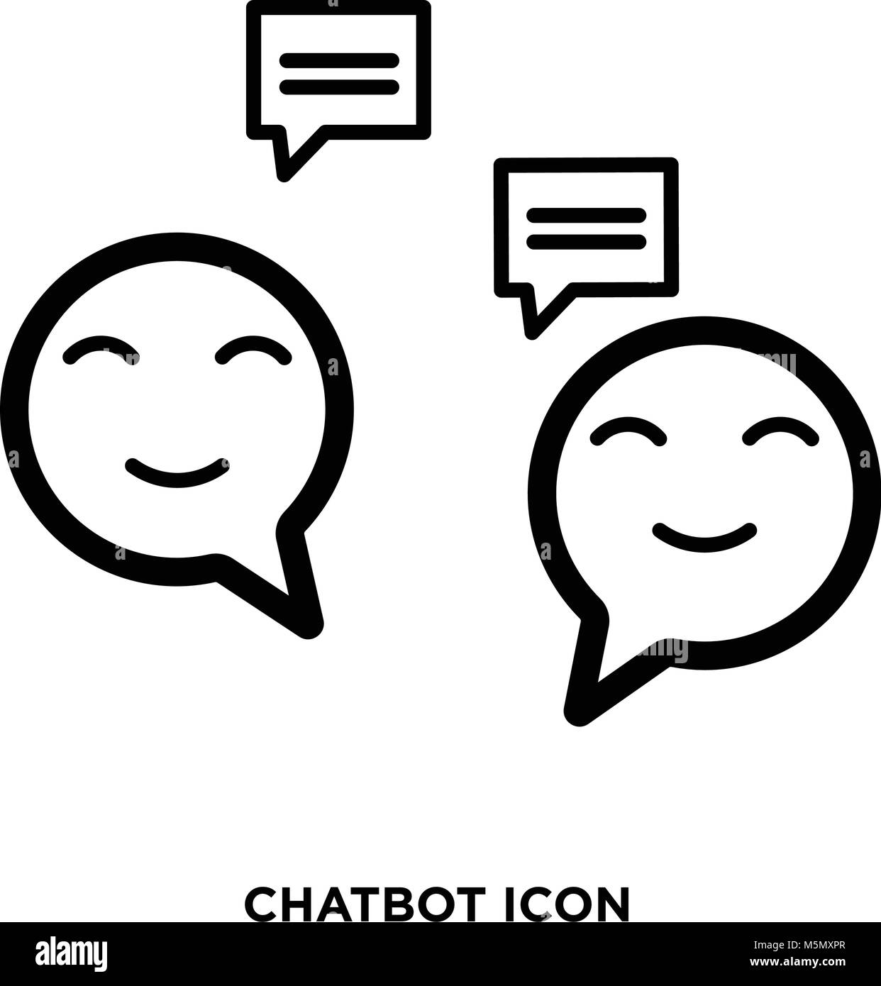Chatbot Symbol Vektor Stock Vektor