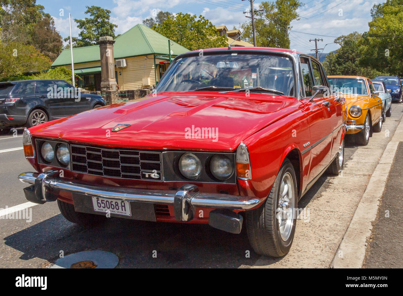 Klassische britische Rover 200 TC Limousine, Kangaroo Valley, New South Wales, Australien Stockfoto