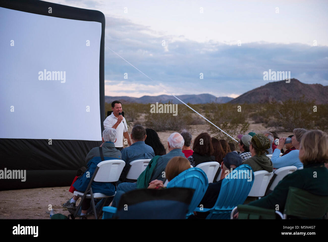 David Smith am Himmel ist die Grenze. Stockfoto