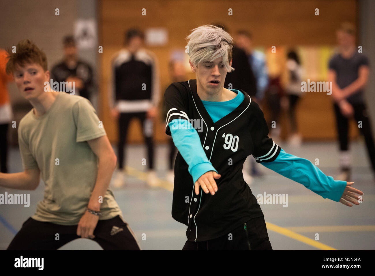 Die Niederlande. Waalwijk. 21-05-2017. Niederländische Meisterschaft Street Dance. Stockfoto