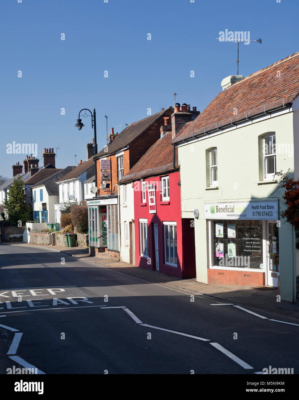 Straße in Pulborough, West Sussex Stockfoto