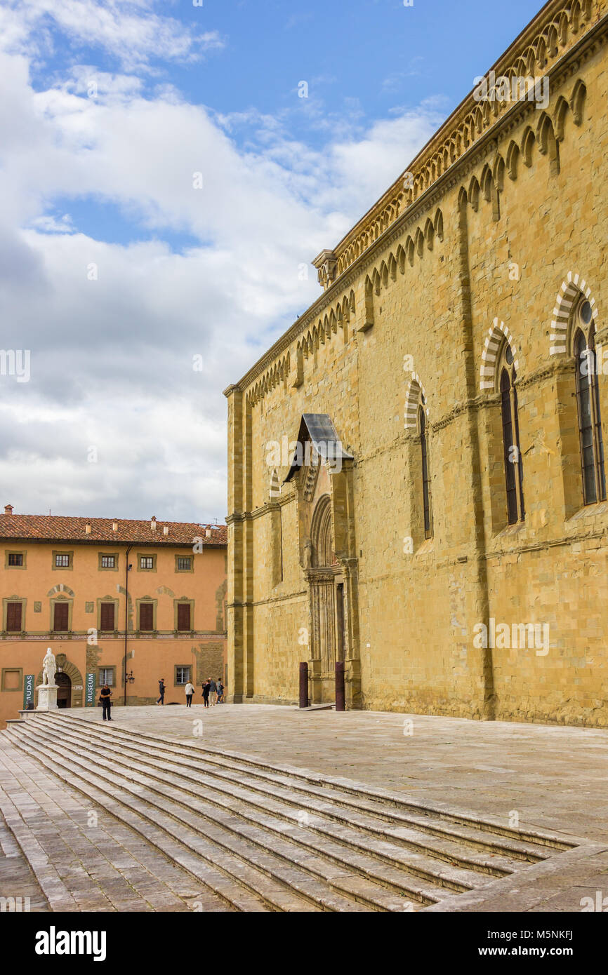 Kathedrale von San Donato in der Altstadt von Arezzo, Italien Stockfoto