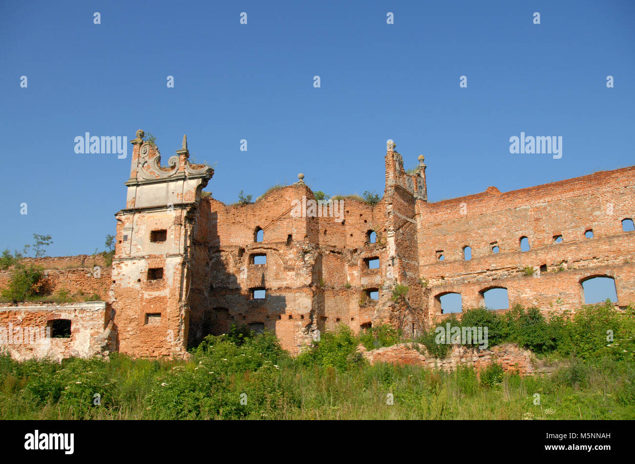 Schloss Stare Selo (altes Dorf), Region Lemberg, Ukraine. Stockfoto