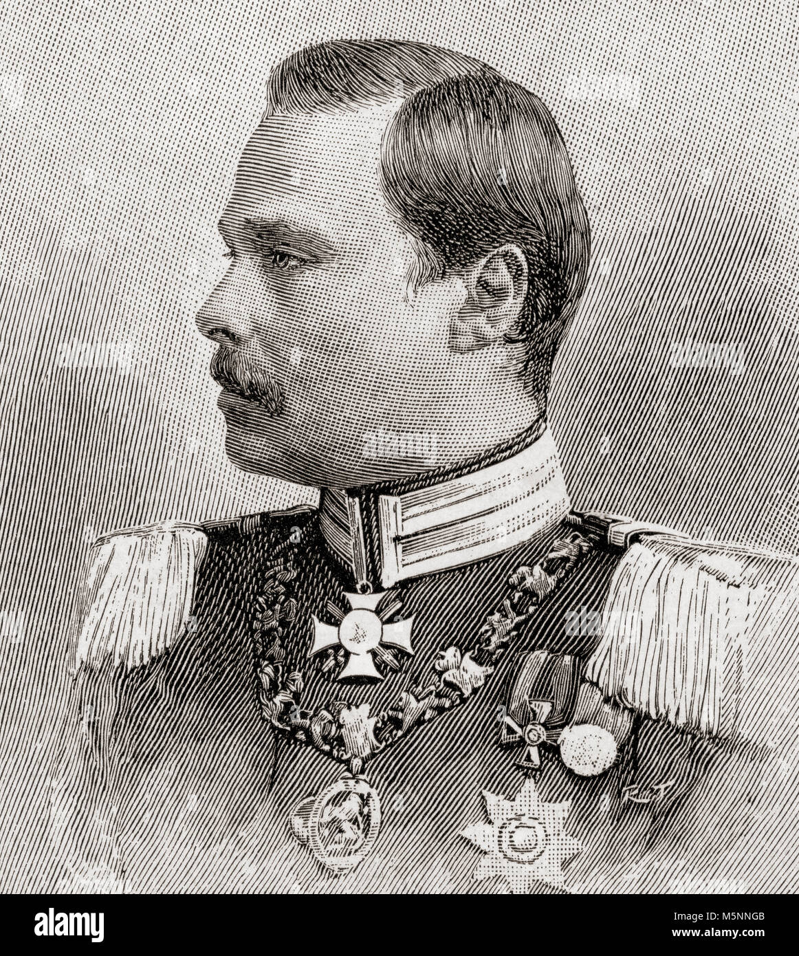 Ernest Louis Charles Albert William, 1868 - 1937. Der letzte Großherzog von Hessen und bei Rhein. Von The Strand Magazine, veröffentlicht Januar bis Juni 1894. Stockfoto