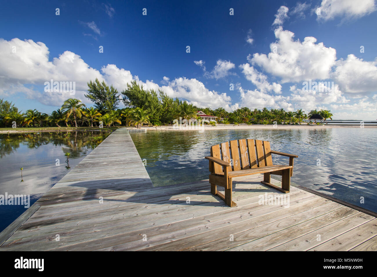 Turneffe Island Resort, Belize Barrier Reef Stockfoto