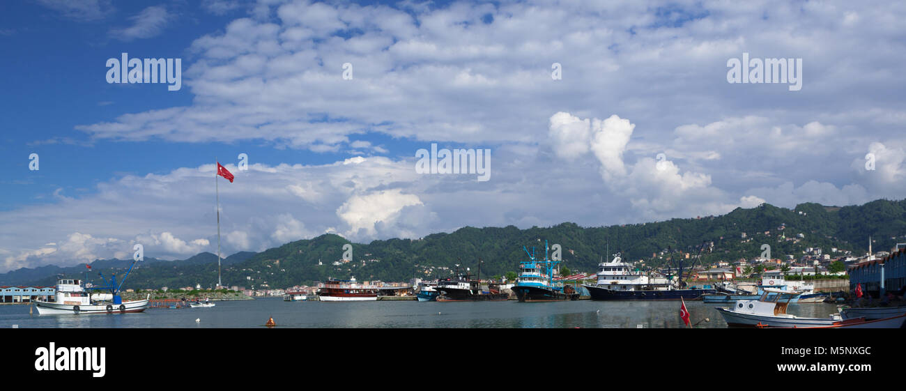 Rize Stadtblick Stockfoto