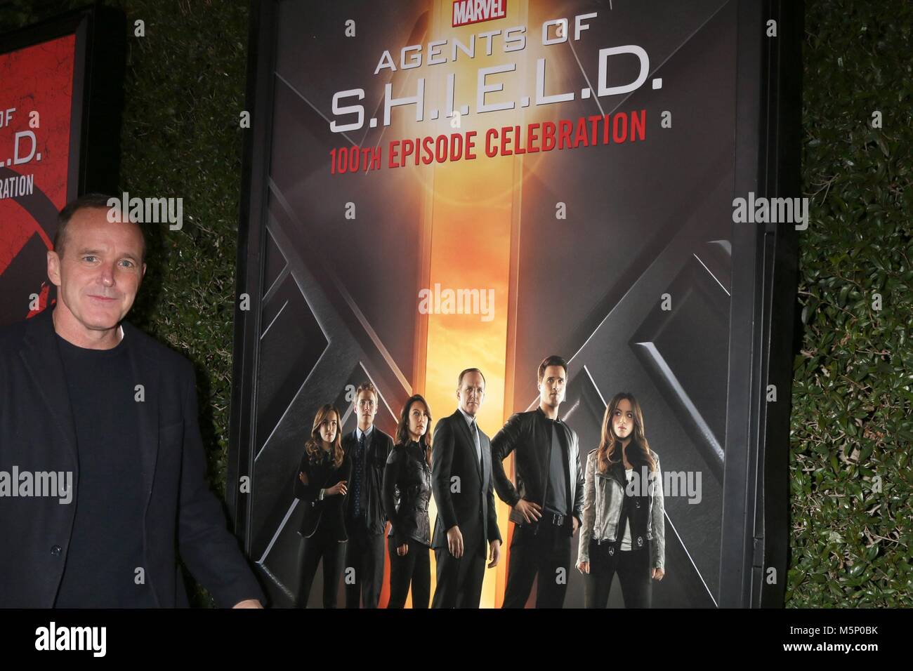 Los Angeles, CA, USA. 24 Feb, 2018. Clark Gregg in der Ankunftshalle für die Marvel Agenten von S.h.i.e.l.d 100 Episode Celebration, OHM, Nachtclub, Los Angeles, CA, 24. Februar 2018. Credit: Priscilla Grant/Everett Collection/Alamy leben Nachrichten Stockfoto