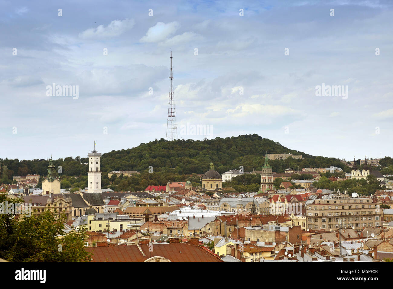 Panorama von Lviv, Ukraine Stockfoto