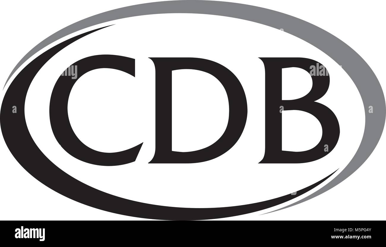 Schreiben CDB modernes Logo Stock Vektor