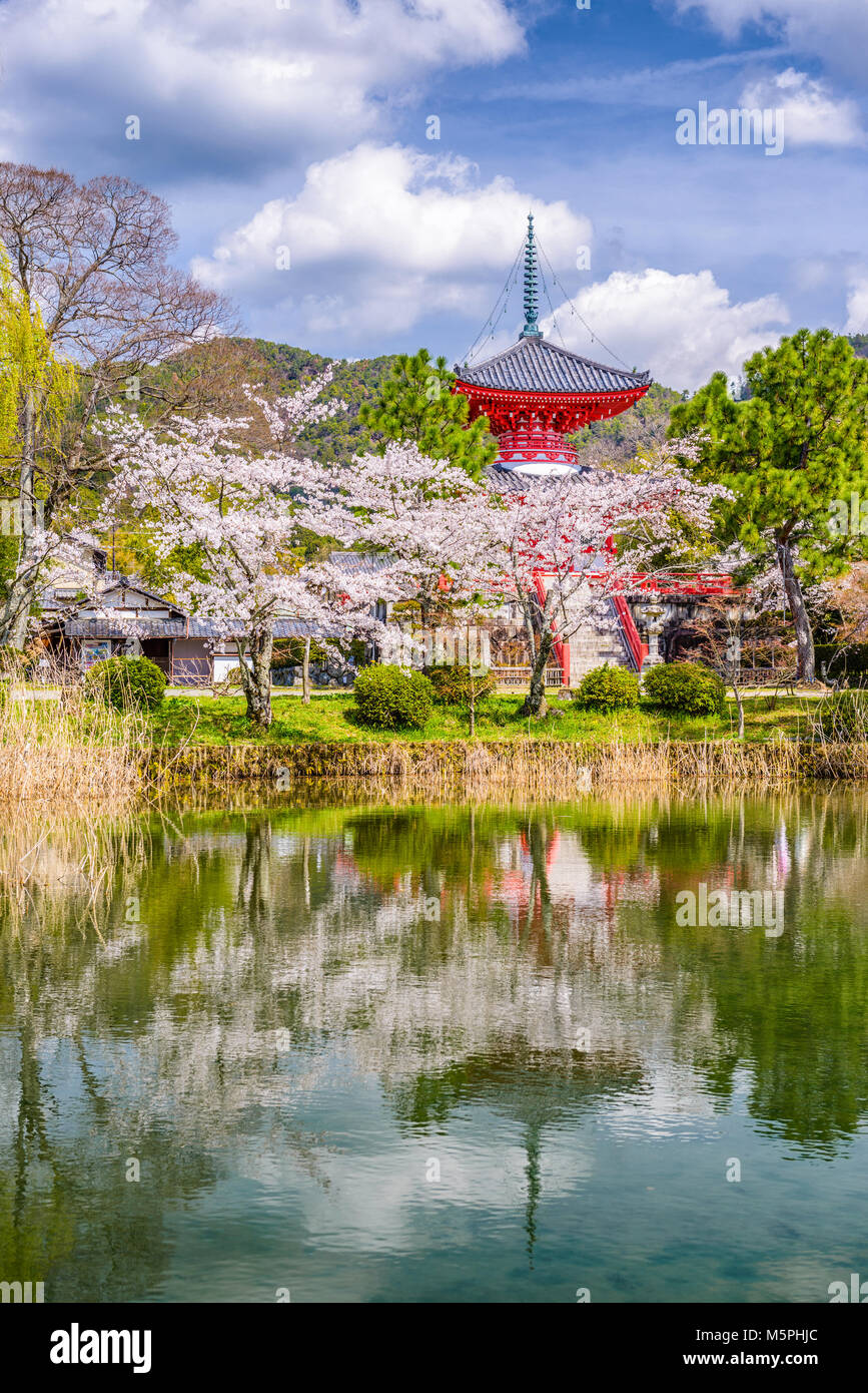 Kyoto, Japan am Daikaku-Ji-Tempel. Stockfoto