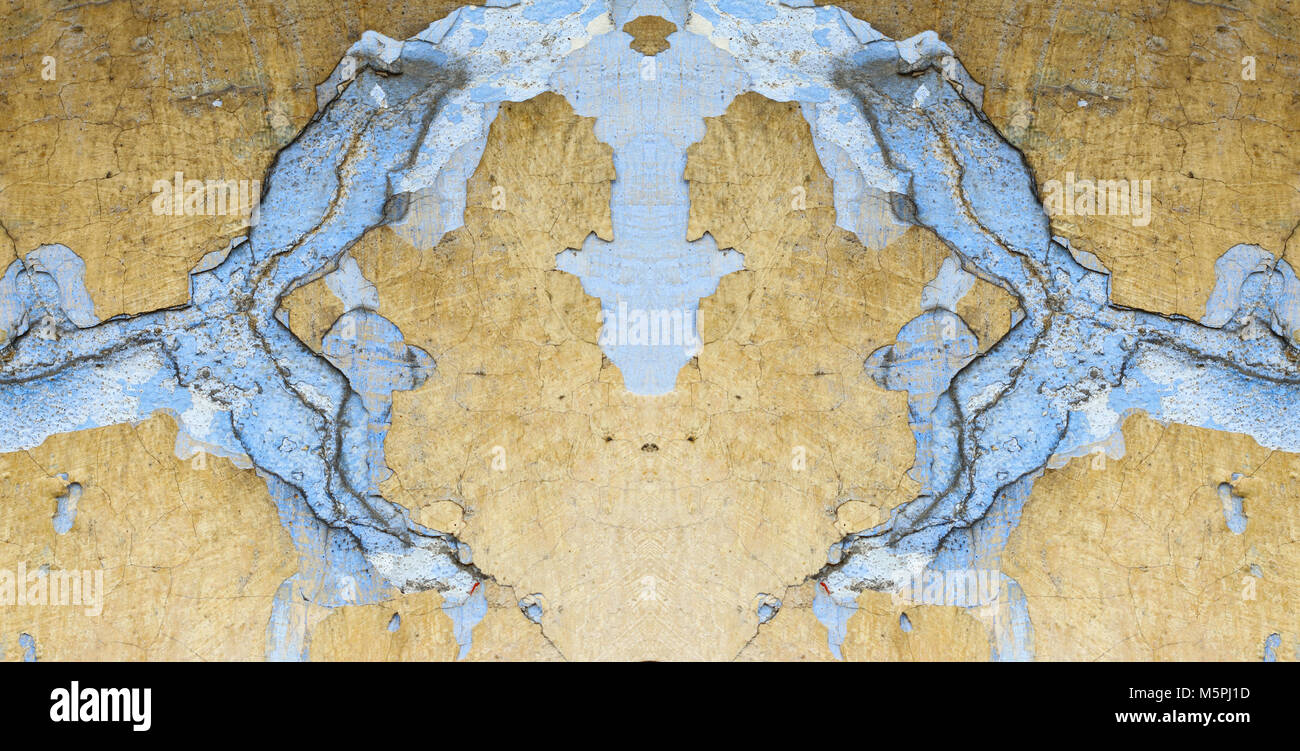 Alte Putz mit Risse im Lack - grunge Textur - Digital geändert Stockfoto