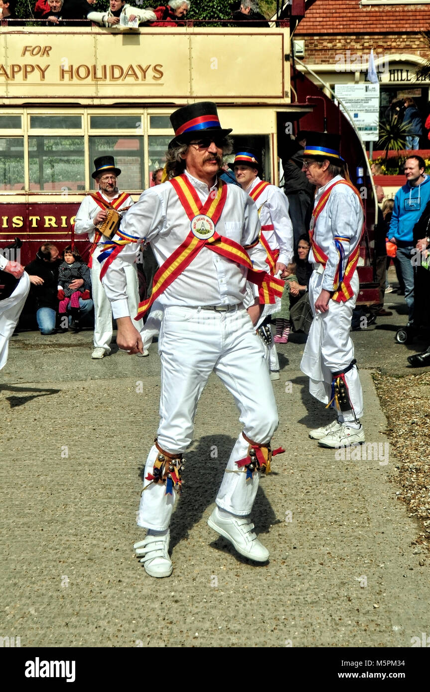 Mad-Buchsen Morris in Hastings Stockfoto