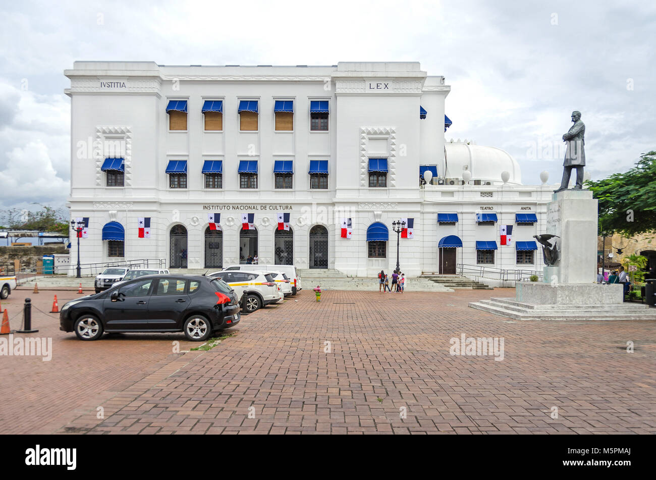 Panama City, Panama - November 3, 2017: Nationale Institut für Kultur (Instituto National de Cultura) im historischen Stadtteil Casco Viejo. Stockfoto