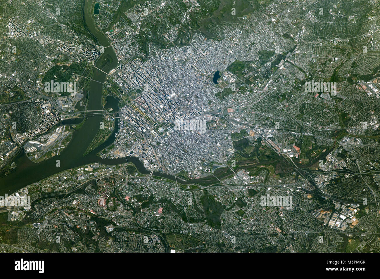 Antenne von Washington, D.C. Stockfoto