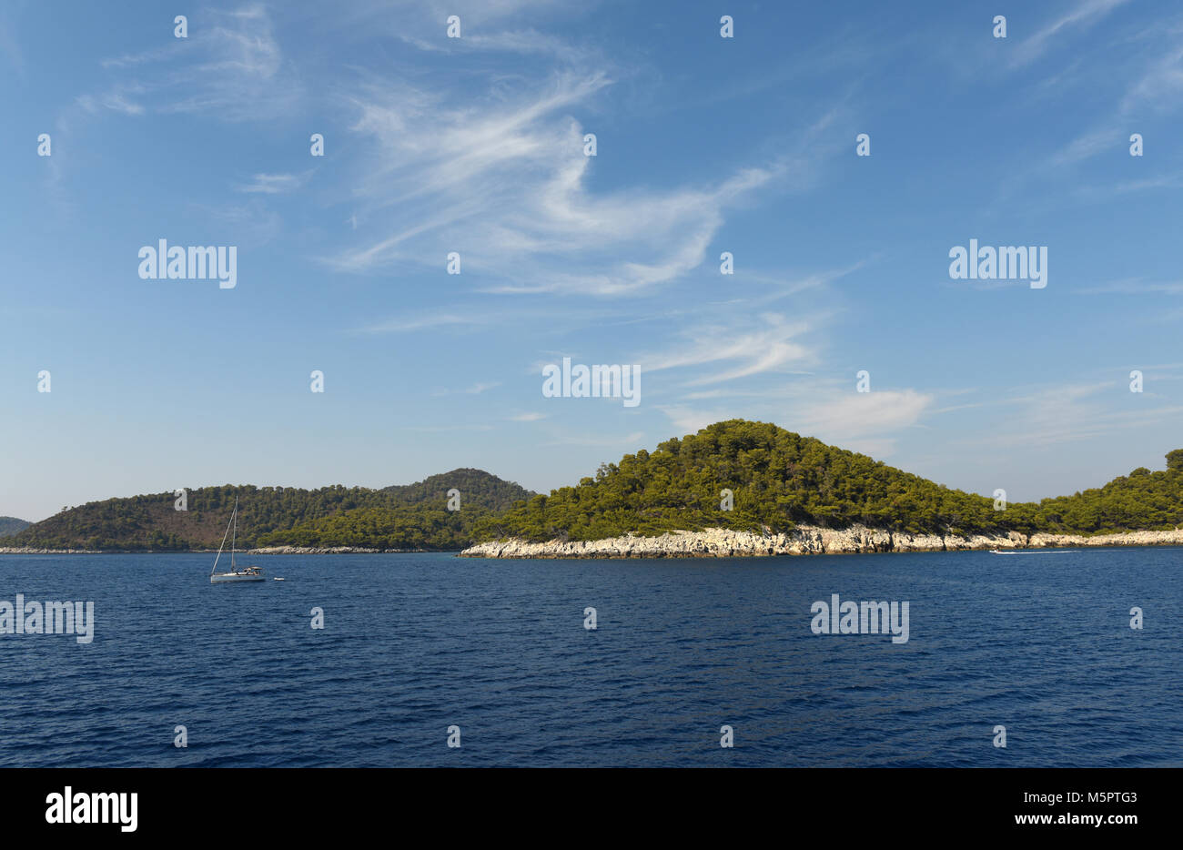 Kleine Insel im Mittelmeer, Lastovo, Kroatien Stockfoto