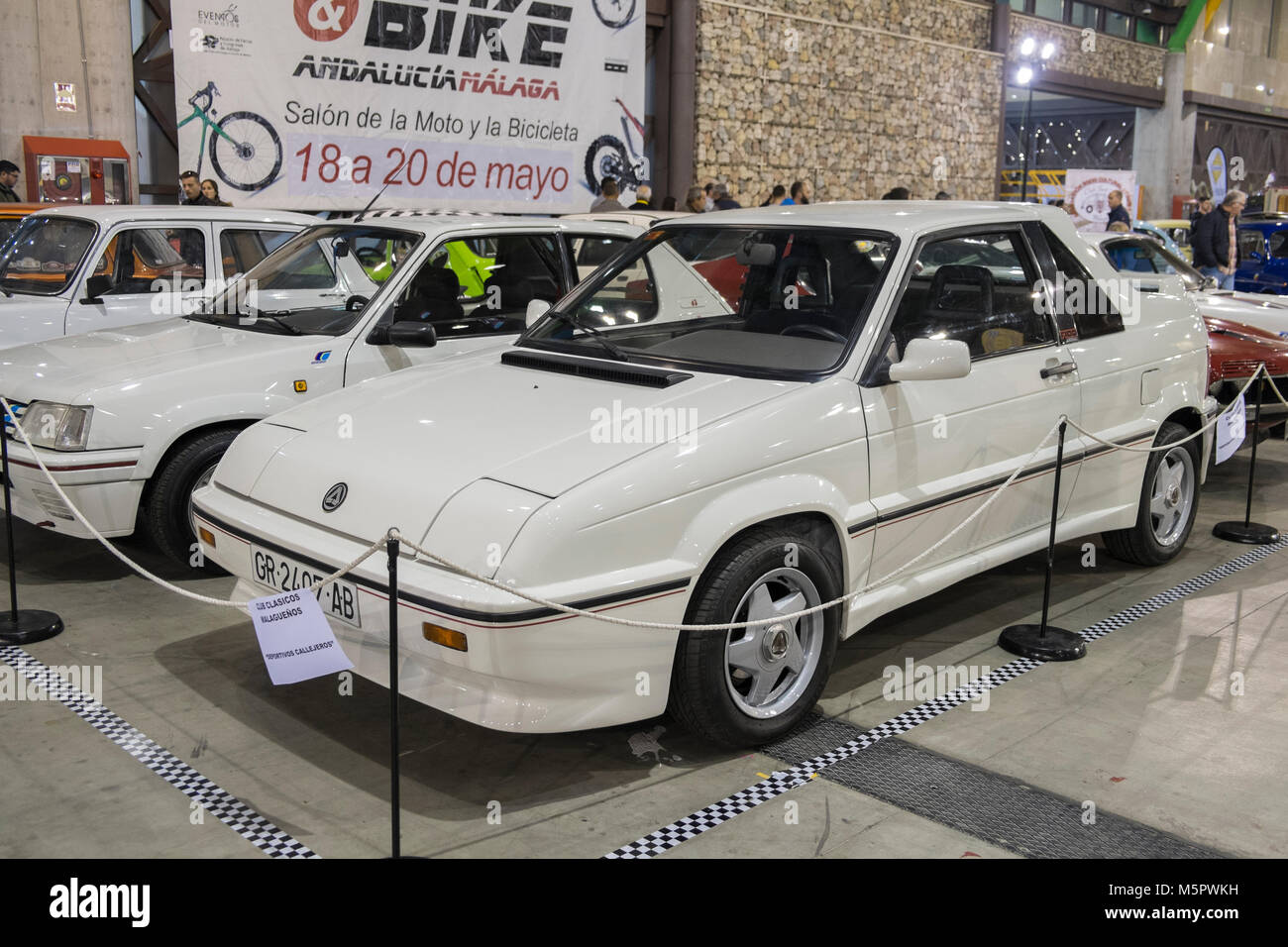 1992 Seat Ibiza Raider (Anibal, F 100). Retro Málaga 2018. Spanien. Stockfoto