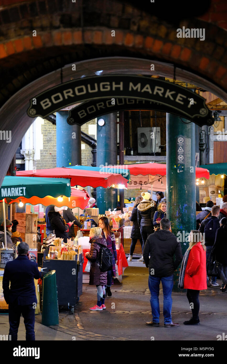 Borough Market, London, Vereinigtes Königreich Stockfoto