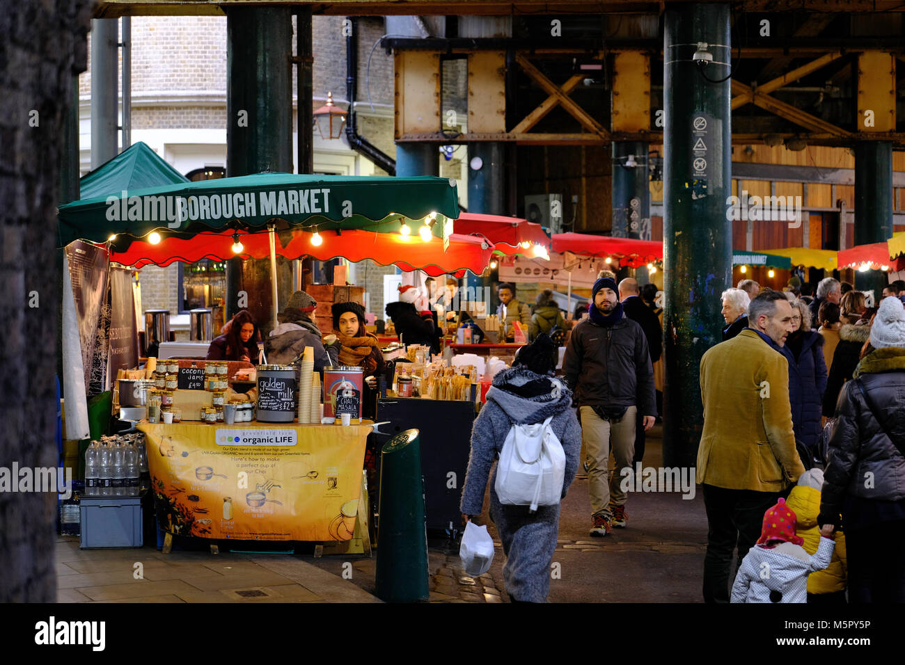 Borough Market, London, Vereinigtes Königreich Stockfoto