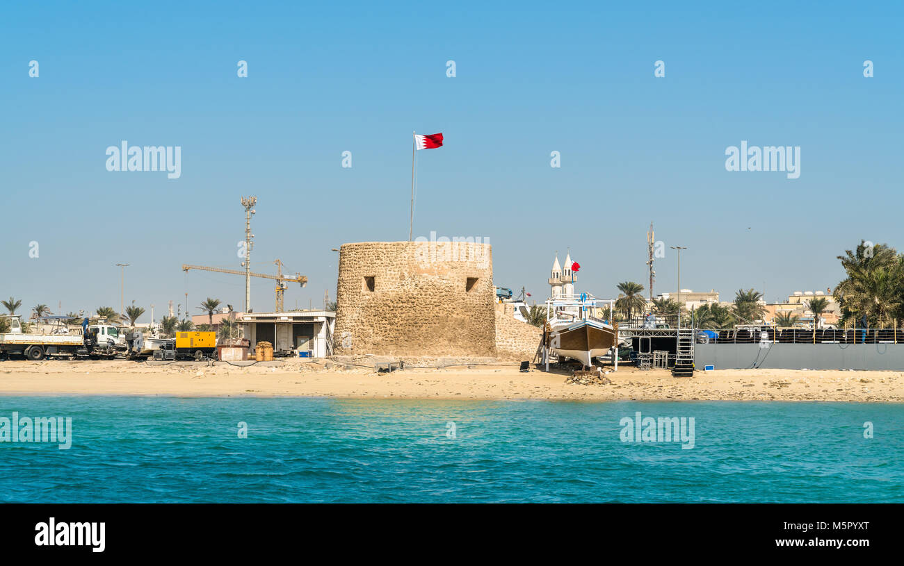 Bu Maher Fort in Muharraq, Bahrain Stockfoto