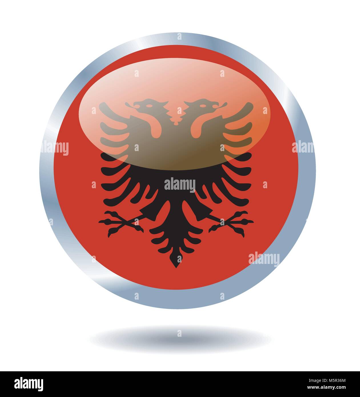 Vektor-Flagge von Albanien Stock Vektor