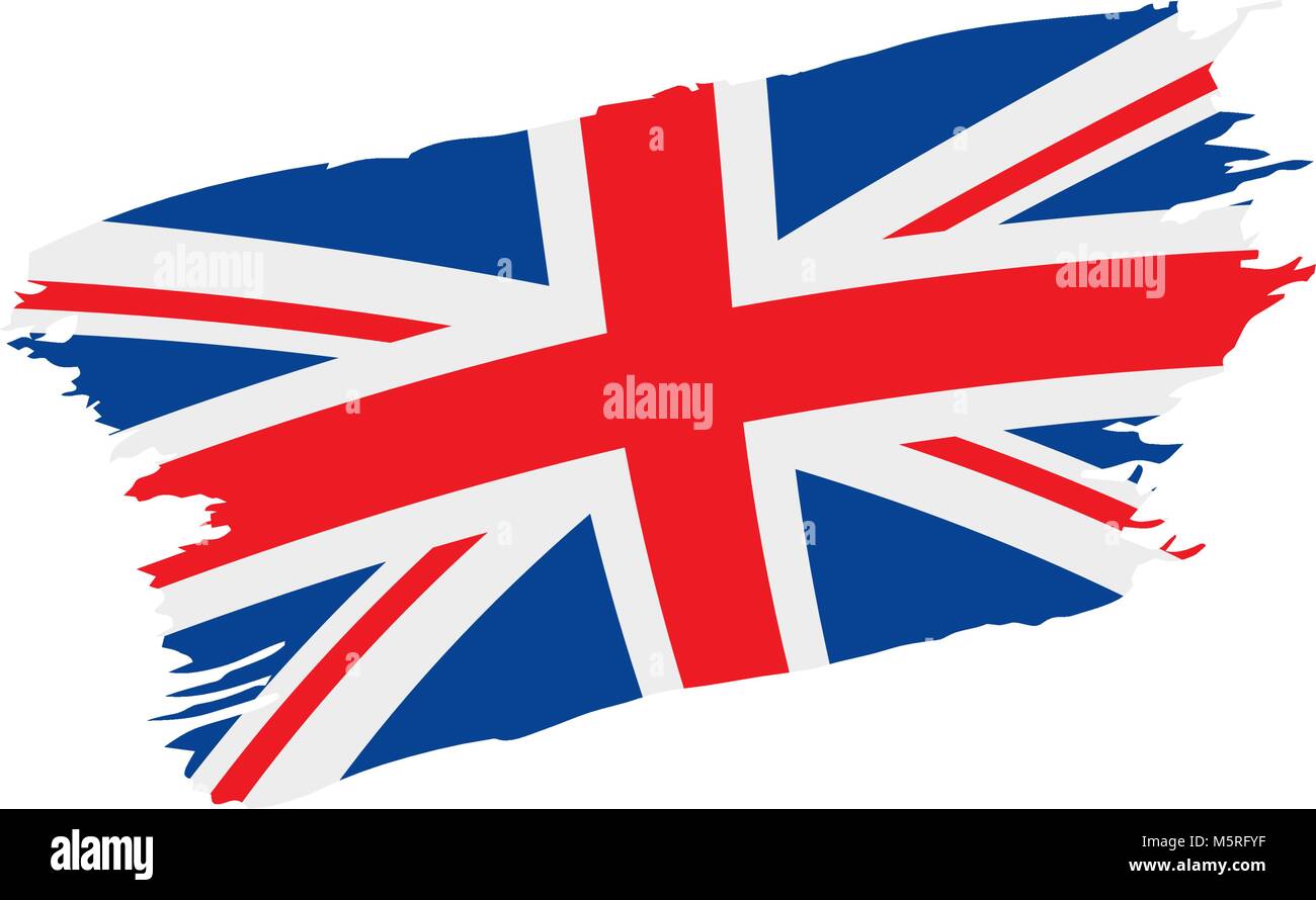 Flagge des Vereinigten Königreichs, Vektor Stock Vektor