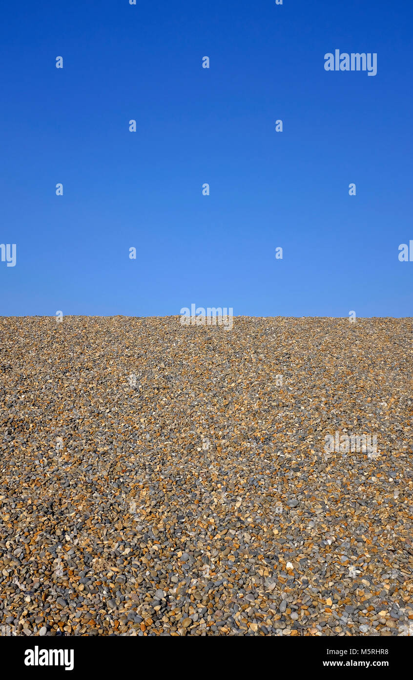 Kiesstrand in weybourne, North Norfolk, England Stockfoto
