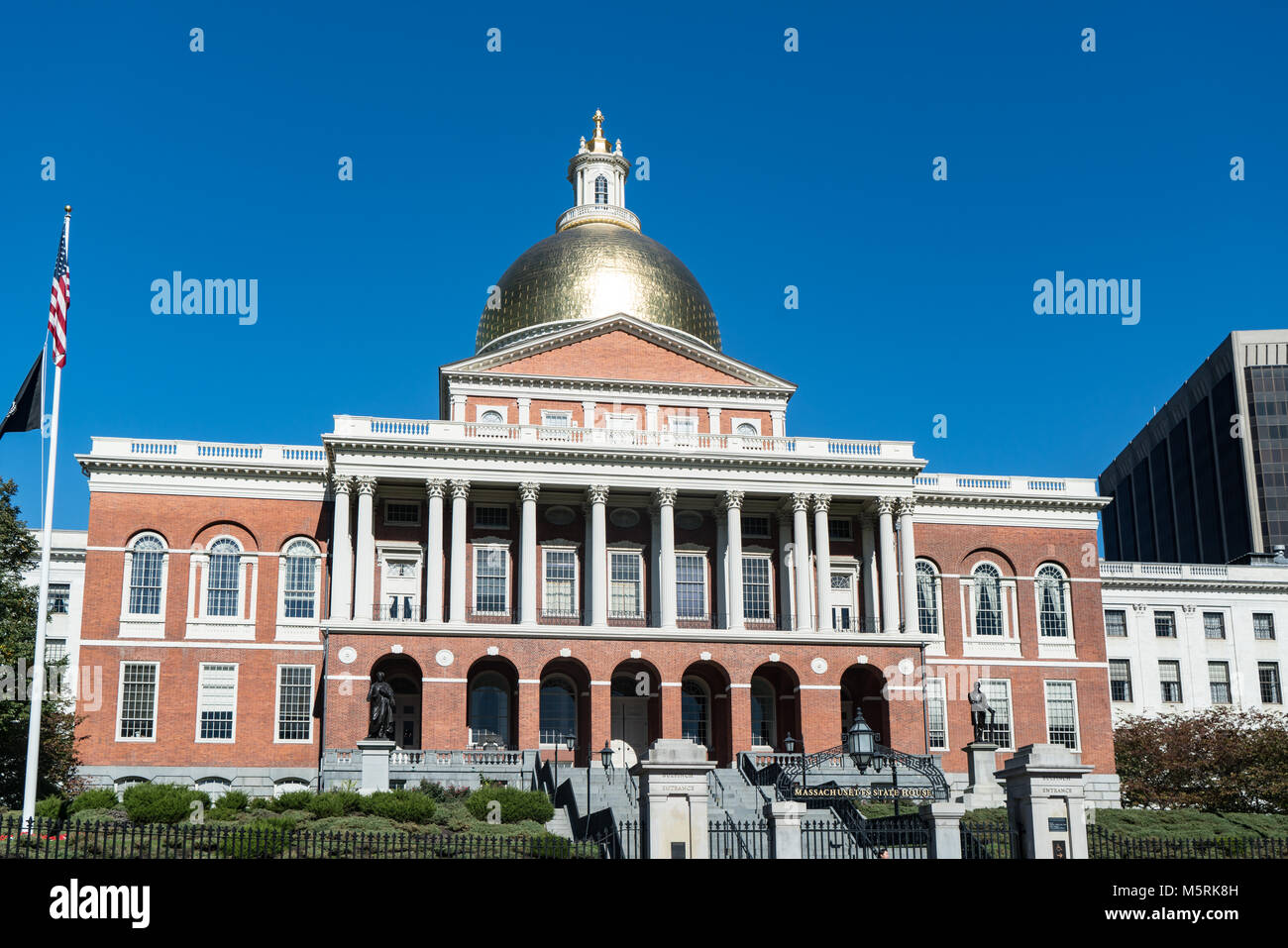 Massachusetts State House in Boston, MA Stockfoto