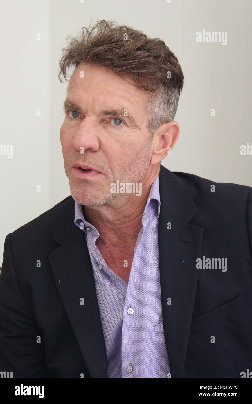 Dennis Quaid 02/25/2018 "Ich kann mir nur vorstellen, dass "Fotoshooting im Four Seasons Los Angeles at Beverly Hills in Los Angeles, CA Foto von Izumi Hasegawa/HollywoodNewsWire.co Stockfoto