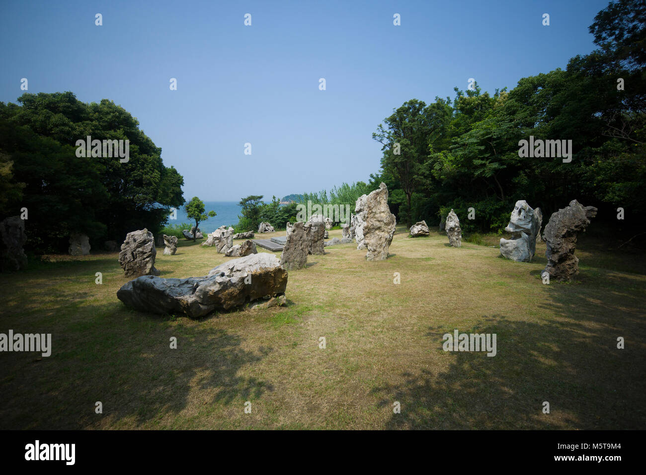 Kunst Installation auf Naoshima Island, Japan. Stockfoto