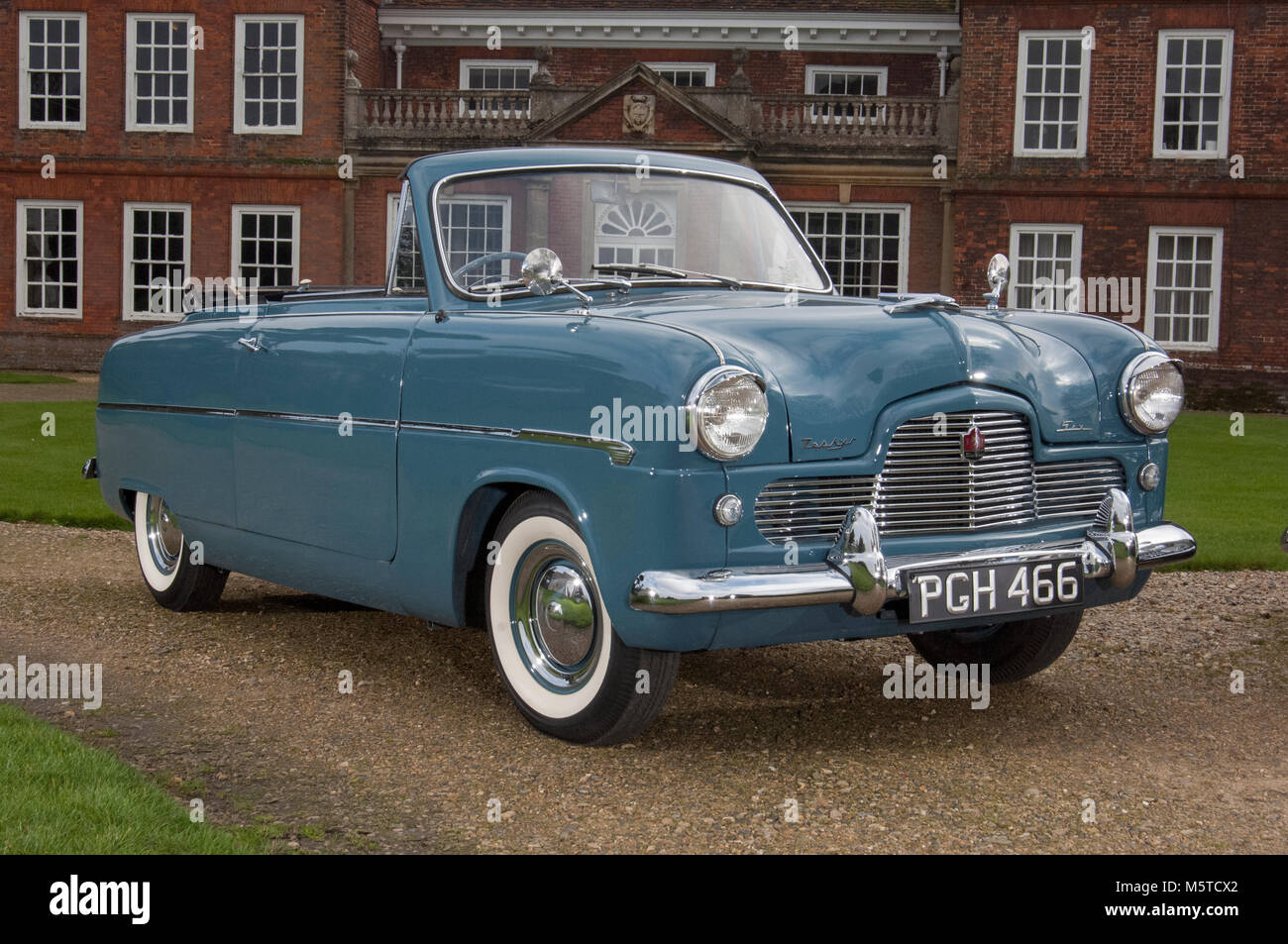 1955 Ford Zephyr Konsul Cabrio, Britische Familie Auto Stockfoto