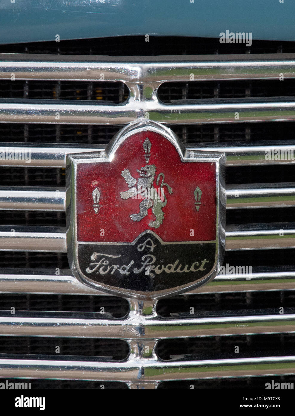 1955 Ford Zephyr Konsul Cabrio, Britische Familie Auto Stockfoto