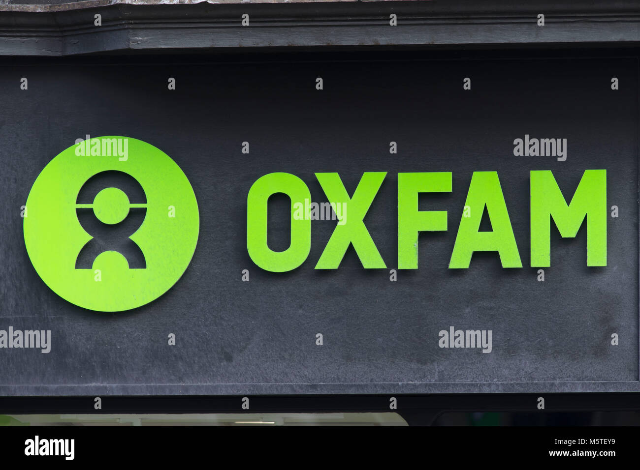 Oxfarm Store anmelden Logo. Stockfoto