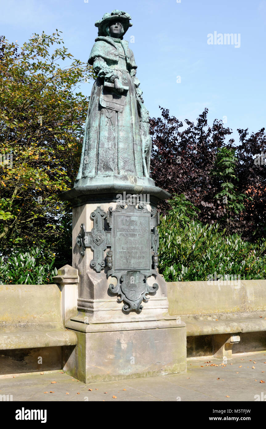 Statue Maria von Jever, Jever, Niedersachsen, Deutschland, Europa. | Statue Maria von Jever, Jever, Niedersachsen, Deutschland, Europa. Stockfoto