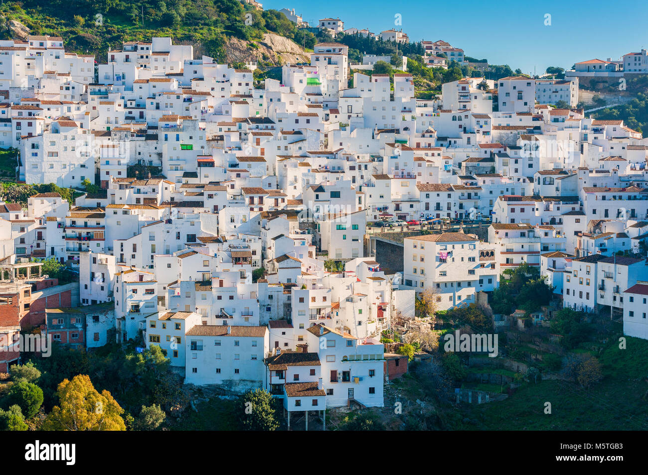 Dorf Casares Spanien Stockfoto