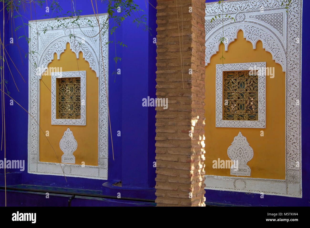 Berber Stil Fenster in Berber Museum, Marrakesch, Marokko. Stockfoto
