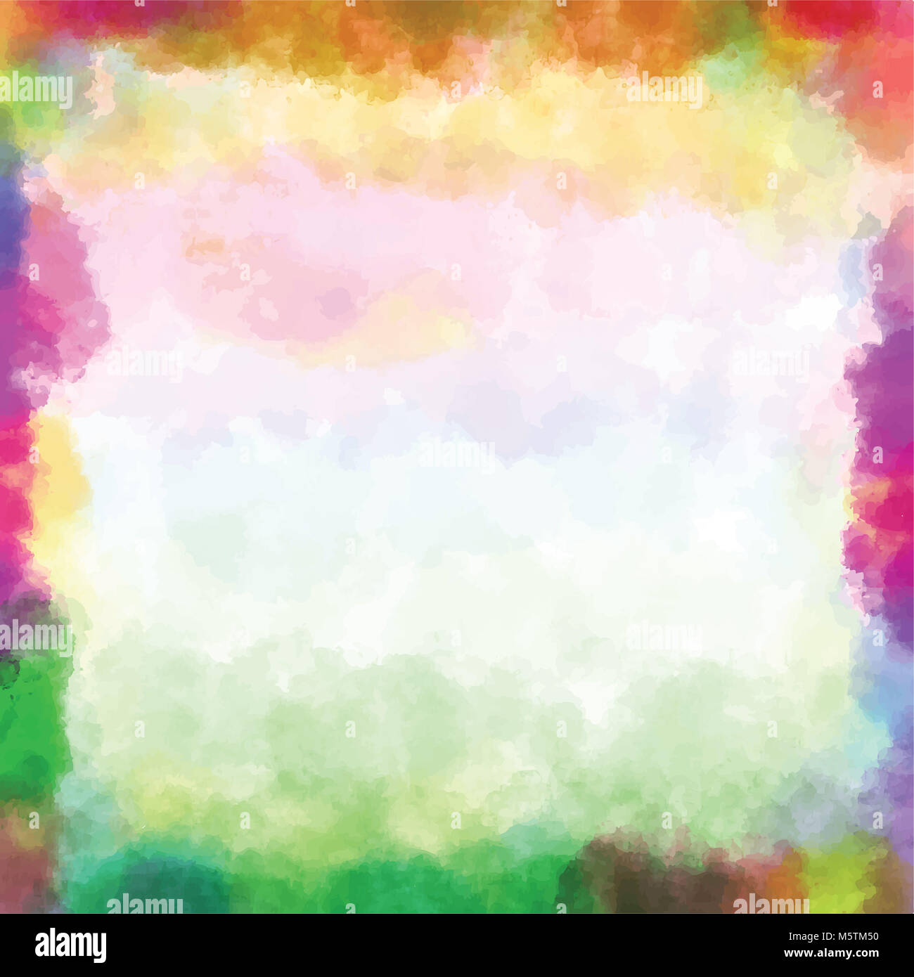 Bunte vektor Hintergrund isoliert Aquarellfarbe mit Kreisen Stockfoto