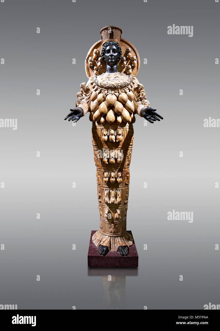 2. Jahrhundert N.CHR. römische Statue der Artemis von Ephesus (Kopie der klassischen griechischen Original), Inv.-Nr. 6278, die Sammlung Farnese, Neapel Archiological M Stockfoto